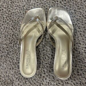Rachel Zoe Silver Heels Elegant Design